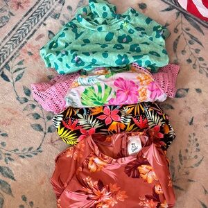 Lot of 4 swimsuits size S (6/7).